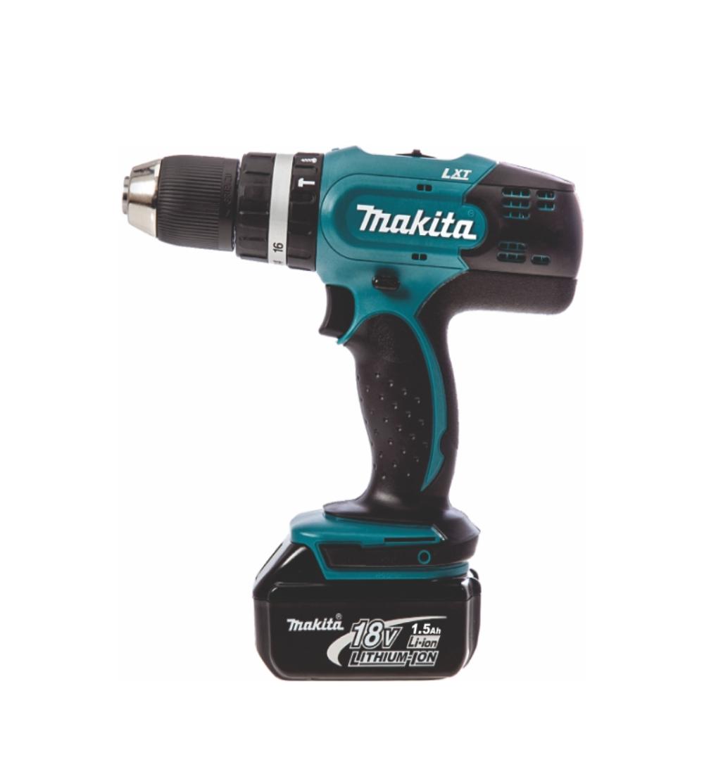 TALADRO ATORNILLADOR IMPACTO BATERIA MAKITA DHP453 - 18V